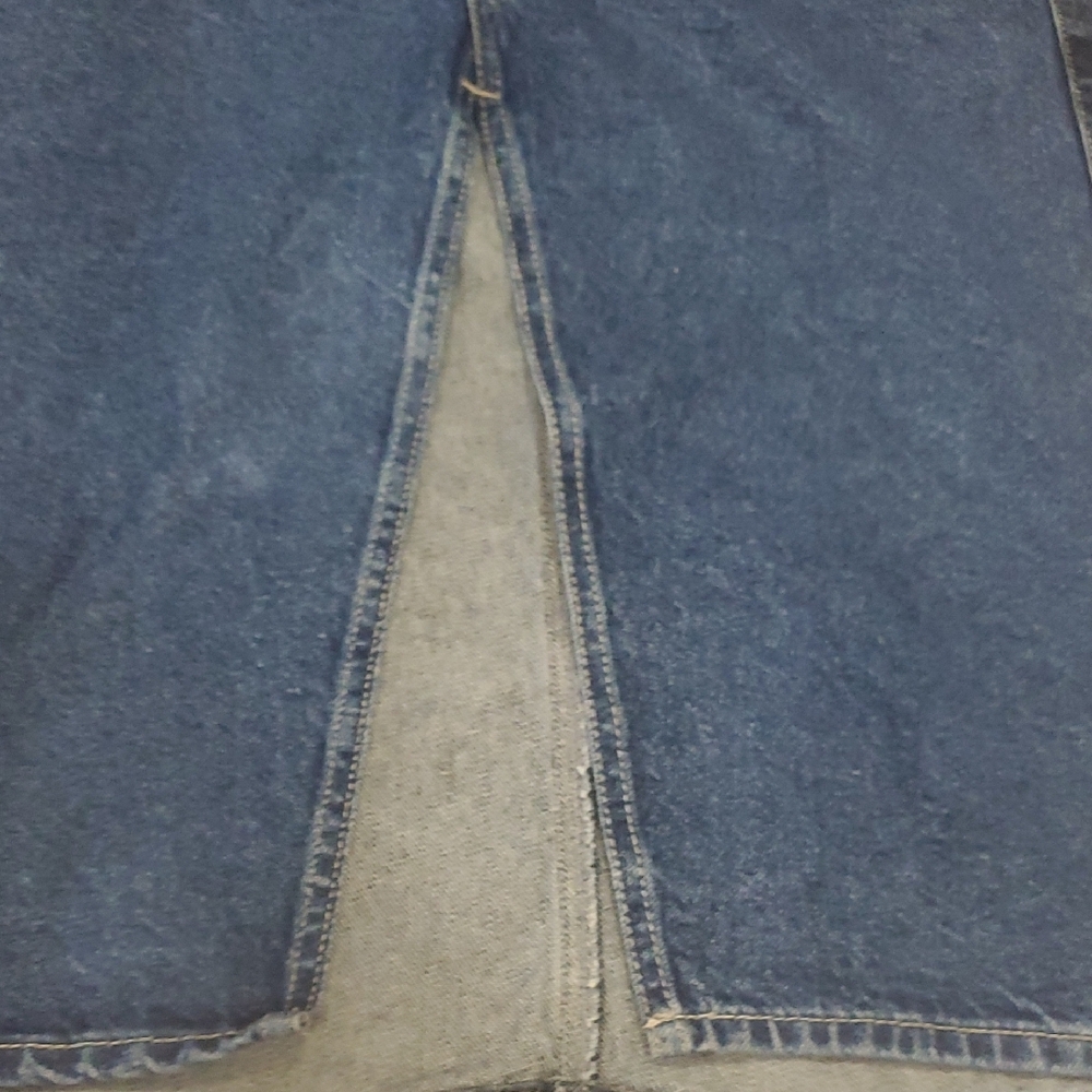 Forever 21 Blue Denim Midi Skirt Size L - Picture 5 of 13